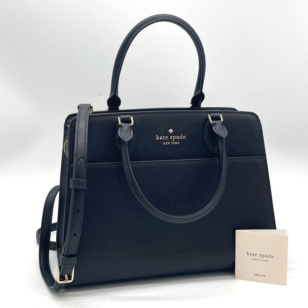 Kate Spade Madison Medium Satchel Crossbody Bag Back - Picture 2 of 10